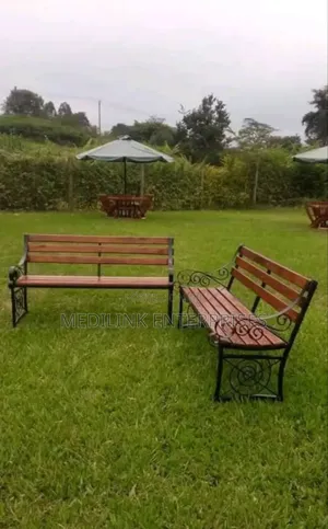 Durban Wooden Metallic 5ft Outdoor Benches