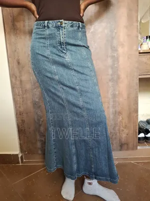 Faded Style Denim Skirt