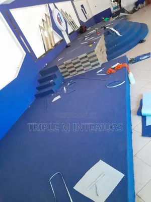 Premium Interior Floor Fabric Blue Delta 4mm