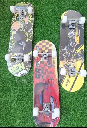 Skateboard With Rubber Wheels