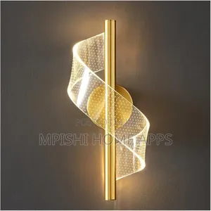 Golden Swirl Wall Light