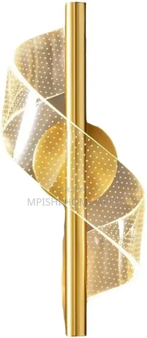Golden Swirl Wall Light