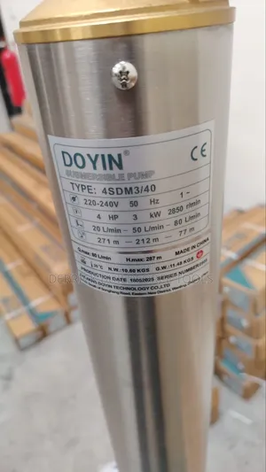 4sdm3/40 Doyin 4hp 3kw 287m Head Ordinary Impeller Submersible Pump