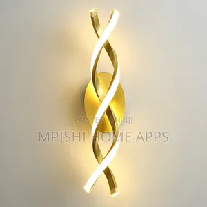 Spiral Led Wall Light - Gold