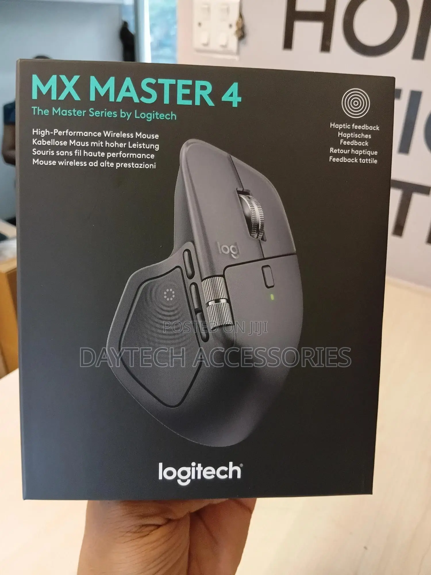 The Is a Logitech Mx Master 4 High-Performance Wireless Mouse.