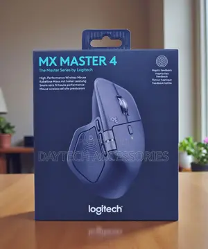 Logitech Mx Master 4 Ergonomic Wireless Mouse With Haptic Feedback.