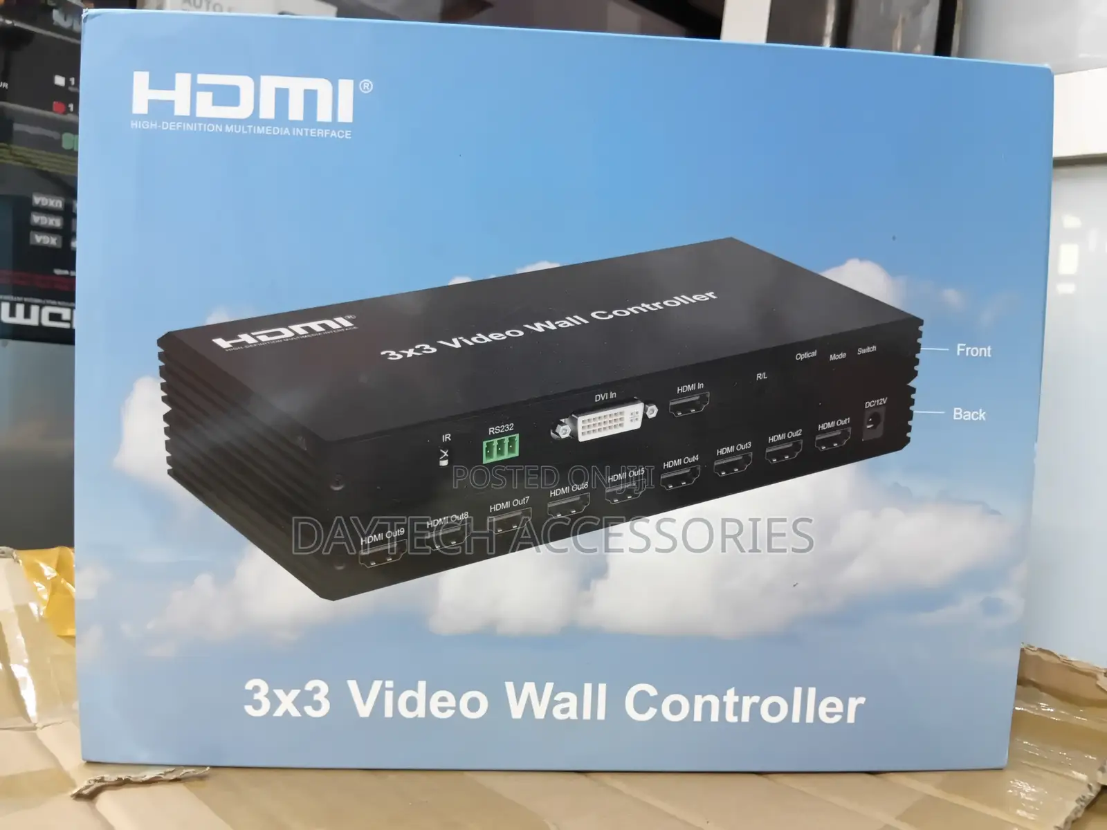 3×3 Hdmi Video Wall Splicing Processor 9-channel Tv Wall Controller