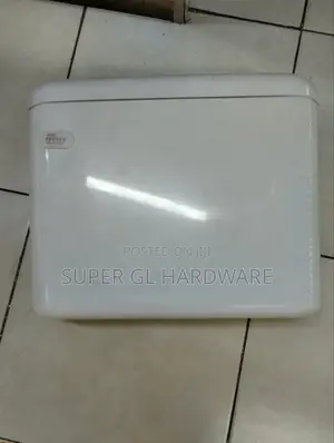White Plastic Toilet Cistern
