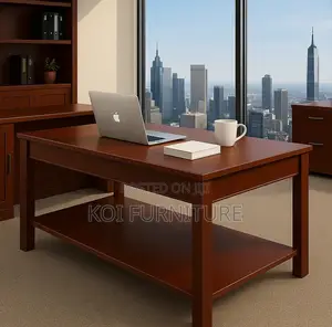 Coffee Table; Mahogany Living Room Home Office Coffee Table