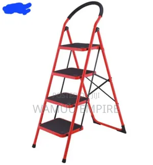 4-Step Folding Steel Ladder