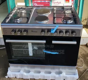 *Ramtons 4gas + 2 Electric 90x60 Inox Cooker-(Rf/498)