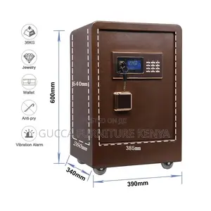 Digital 60kgs Secured Brown Fireproof Safe Box
