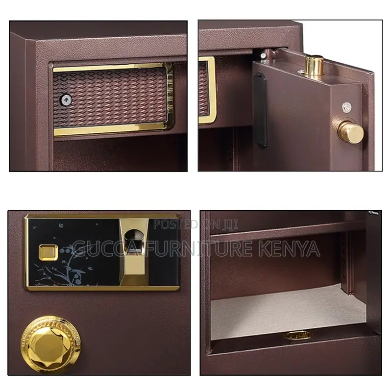 Digital 60kgs Secured Brown Fireproof Safe Box