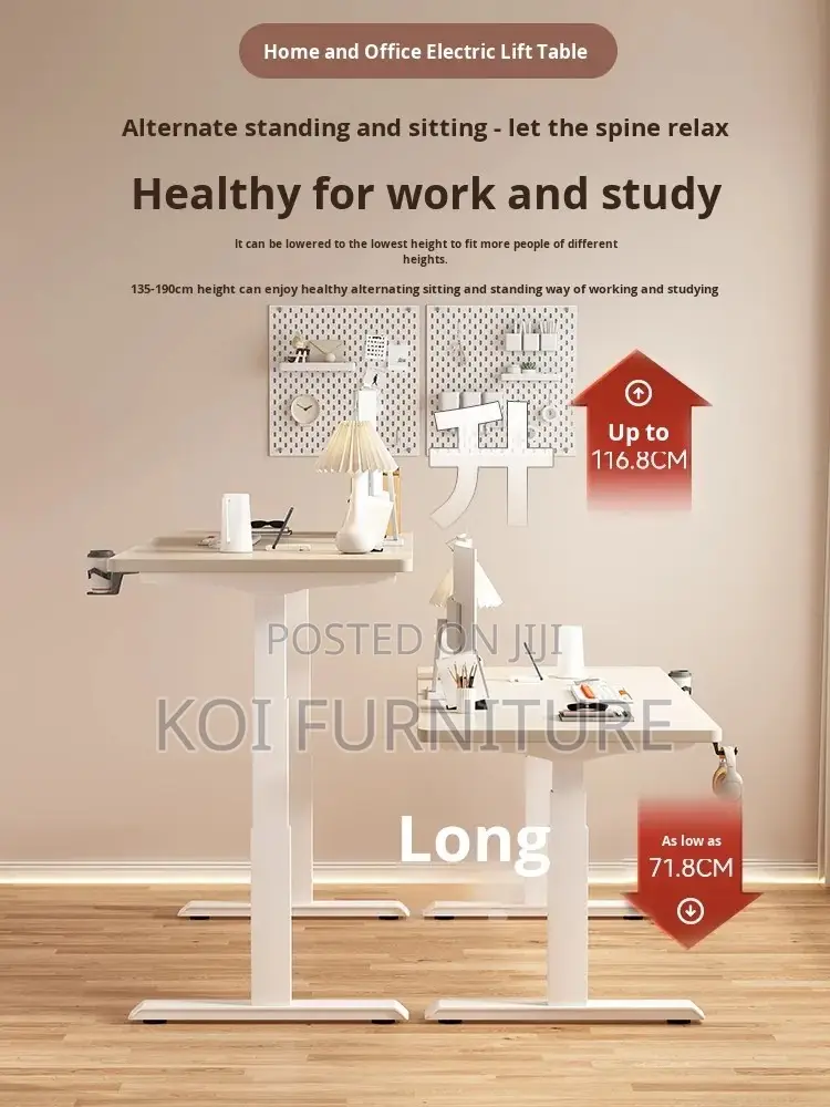 Office Desk; 1.6 Meters Adjustable Table for Workspace and Study