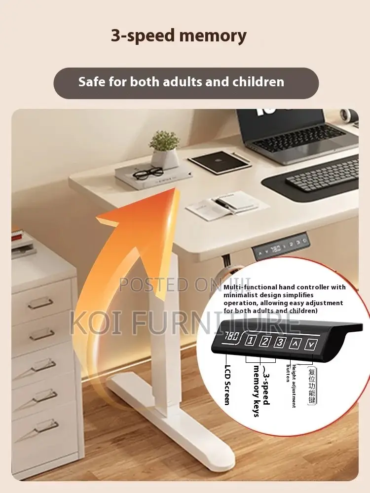 Office Desk; 1.6 Meters Adjustable Table for Workspace and Study