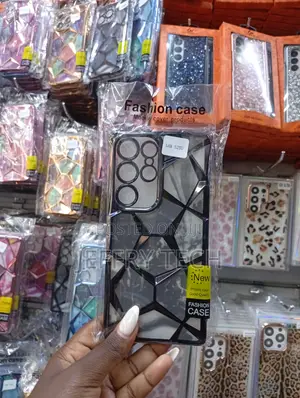Geometric-Patterned Back Cover Case for the Samsung Galaxy A23.