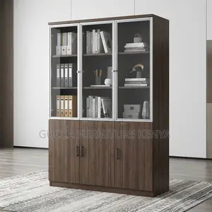 3-Door's Half Glass Document/File Cabinet