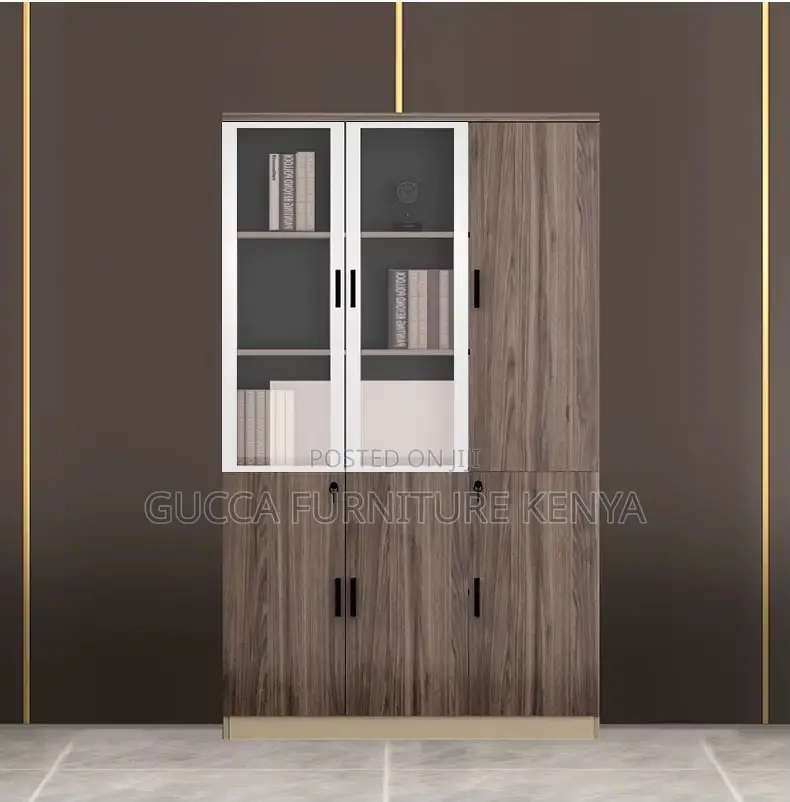 3-Door's Half Glass Document/File Cabinet
