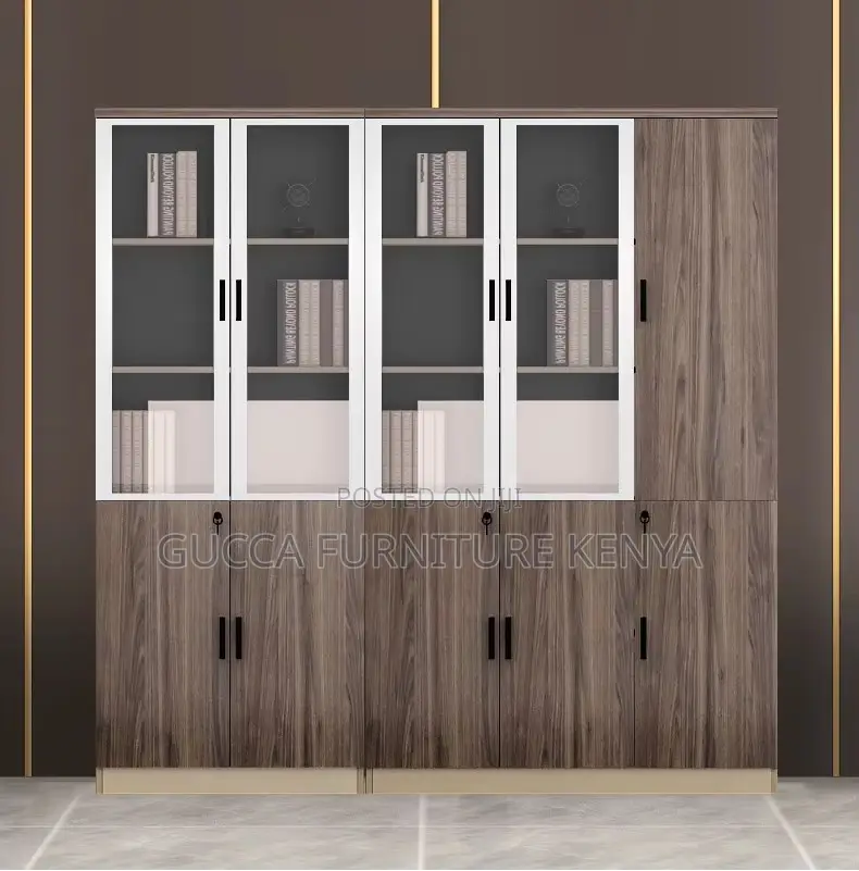 3-Door's Half Glass Document/File Cabinet