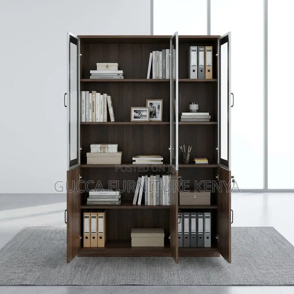 3-Door's Half Glass Document/File Cabinet