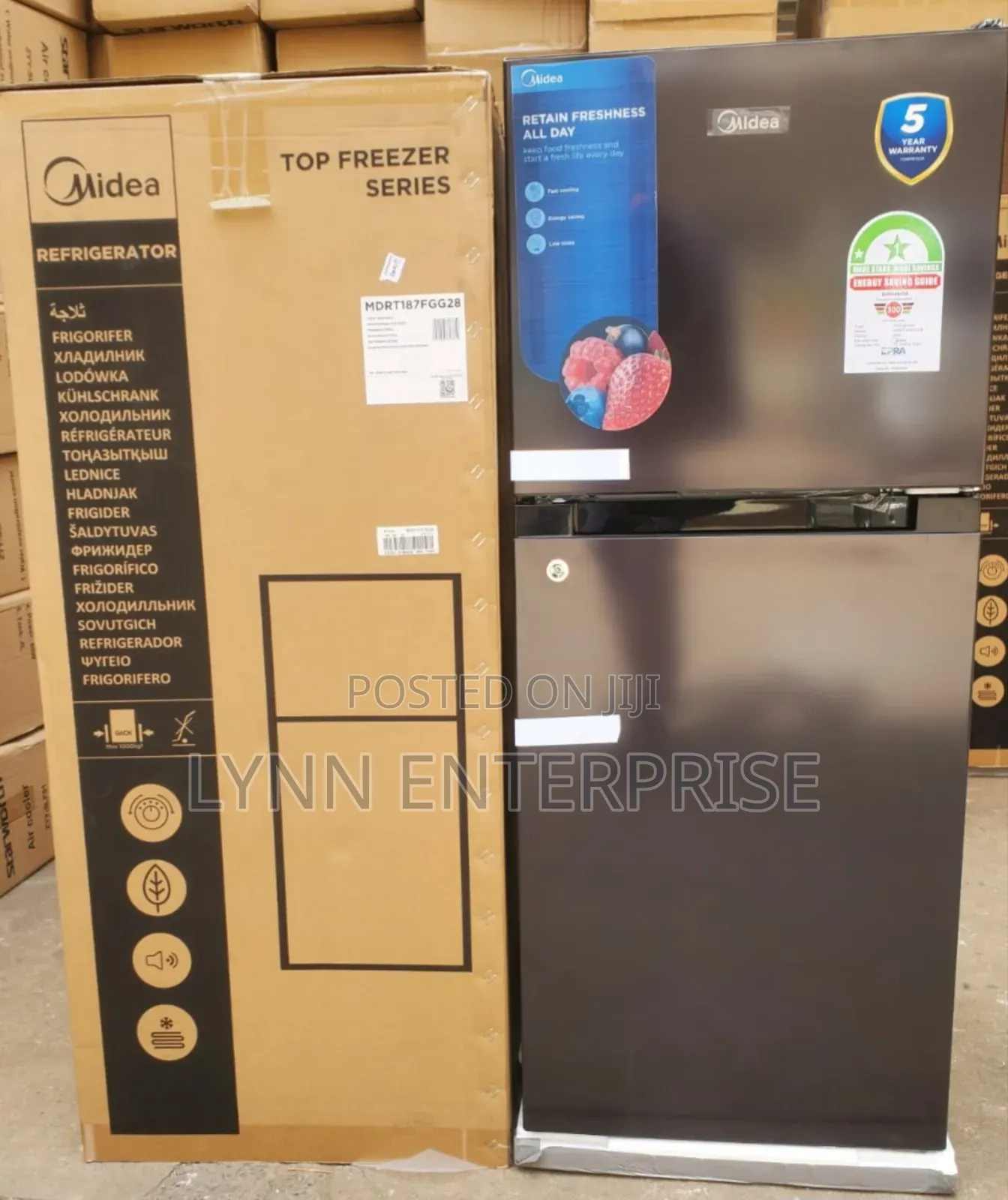 Midea 128 Litres Double Door Refrigerator