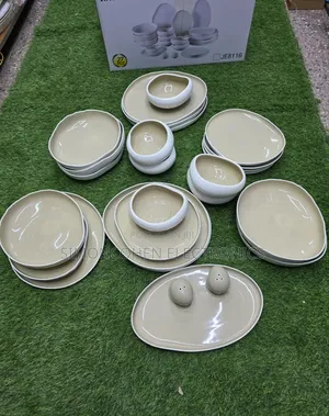 27pc Elegant European Double Glazed Porcelain Dinner Set