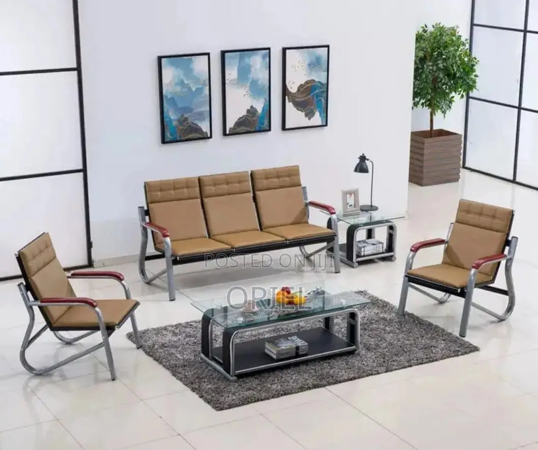 Office Bench : Waiting Office Sofa Bench 5-Seater
