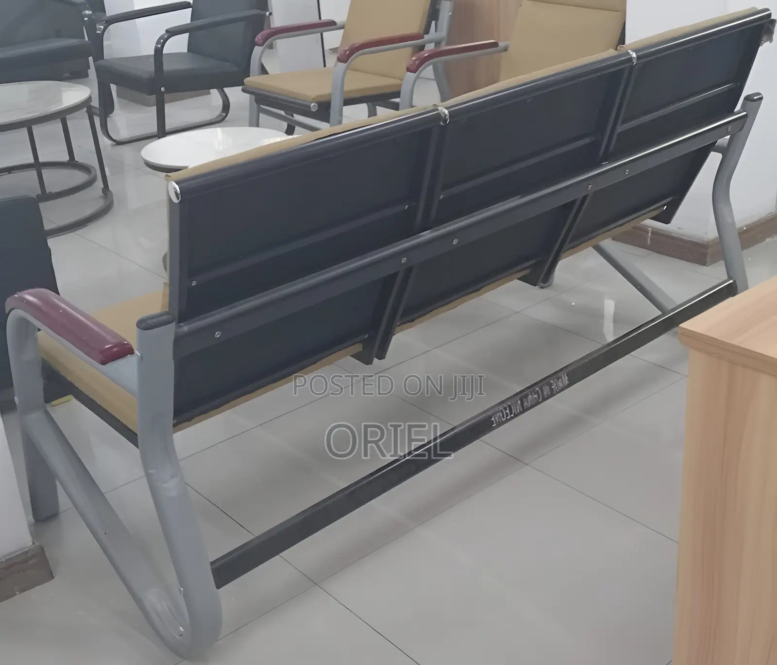 Office Bench : Waiting Office Sofa Bench 5-Seater