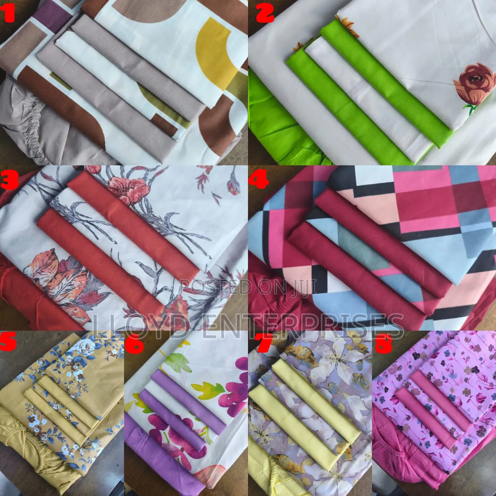 6pcs Pure Cotton Bedsheets 7x8