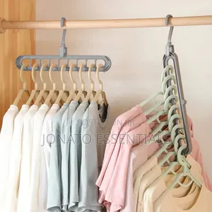​9 Hole Magic Clothes Hanger Space Saving Wardrobe Organizer