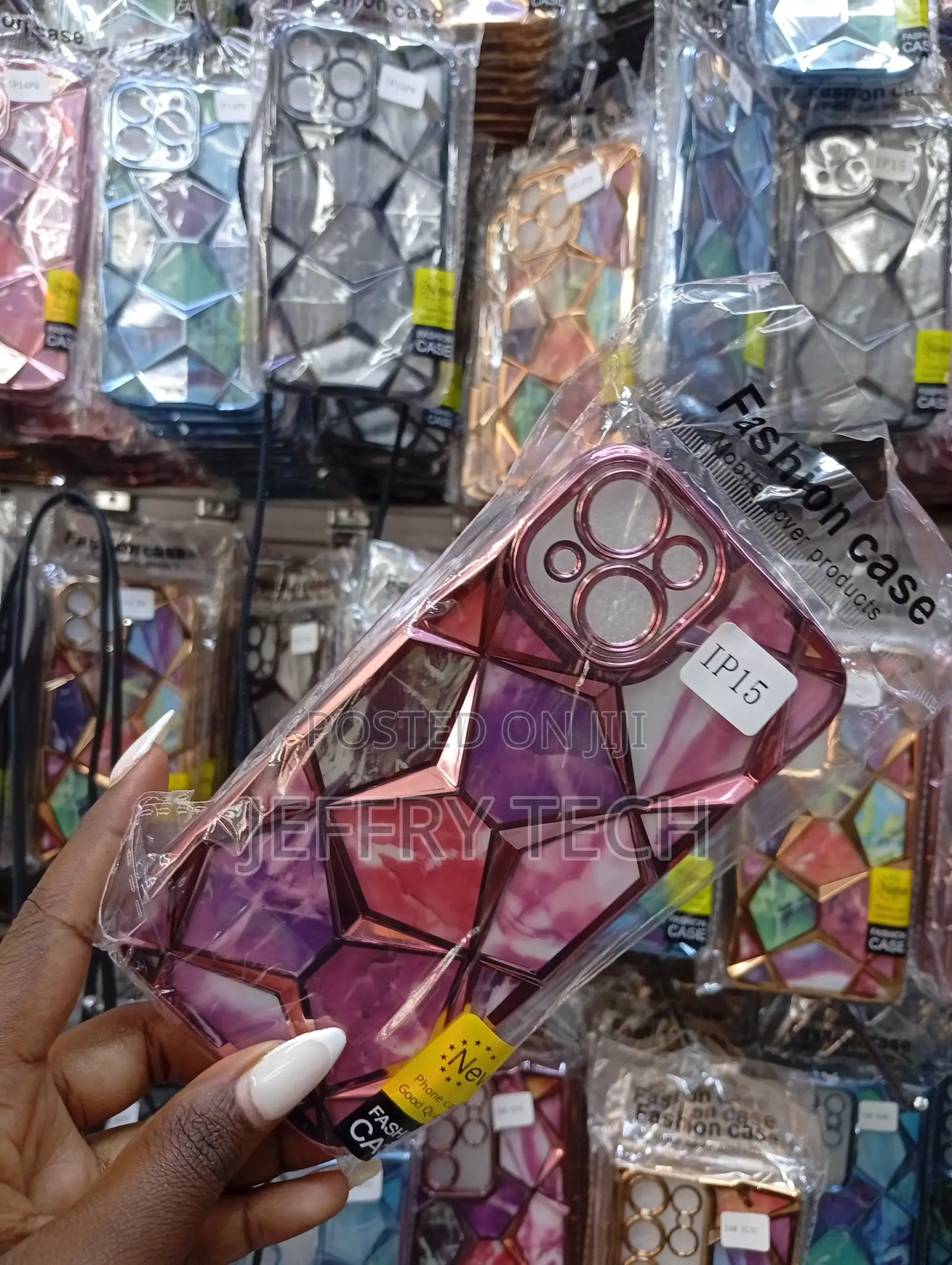 Geometric Diamond Shape Cover Designed for the iPhone 14 Pro Max.