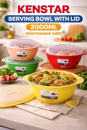 Kenstar Microwave Safe Serving Bowls With Lid