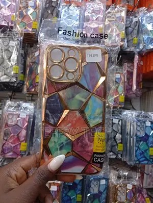 Geometric Diamond Pattern Case Designed for the iPhone 14 Pro Max.