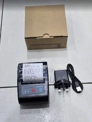Portable Thermal Printer With Bluetooth Interface Rechargeable Batt