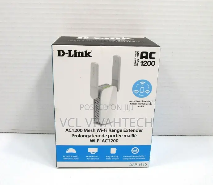 D-Link Ac1200 Dual Band Wi-Fi 5 Range Extender Dap-1610