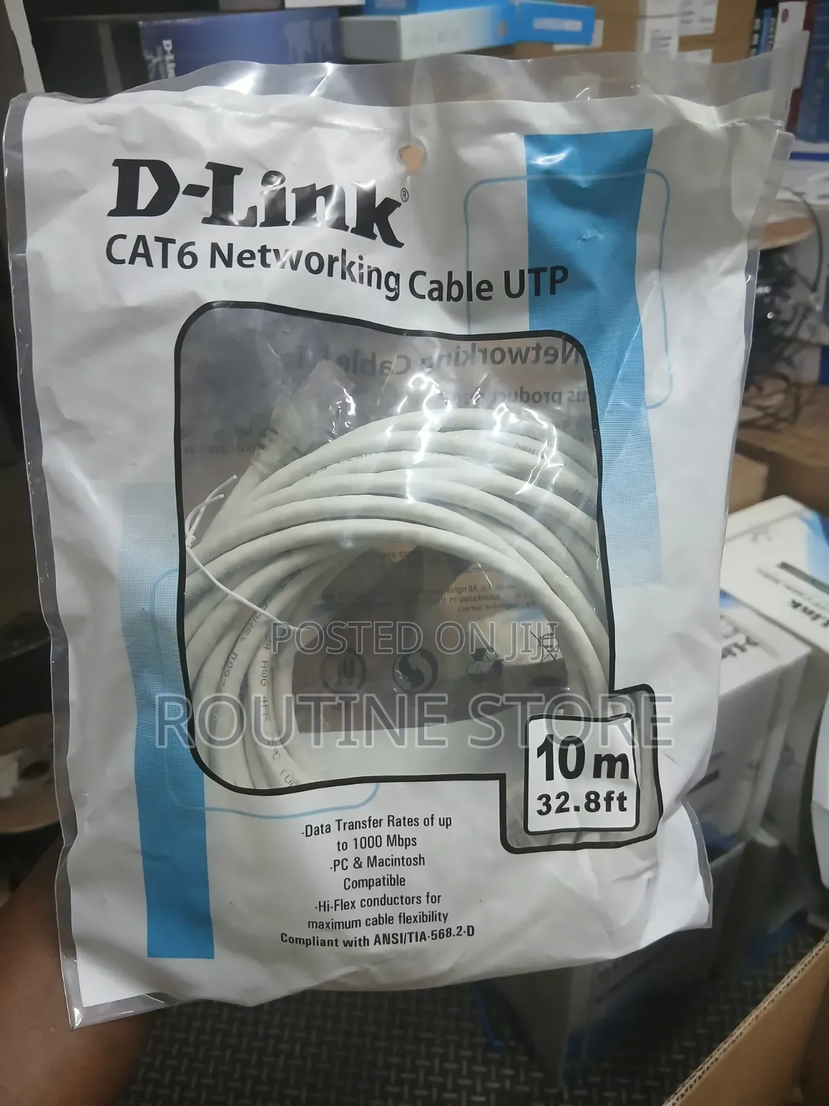 D-Link Patchcord 10mtr Cable Cat 6