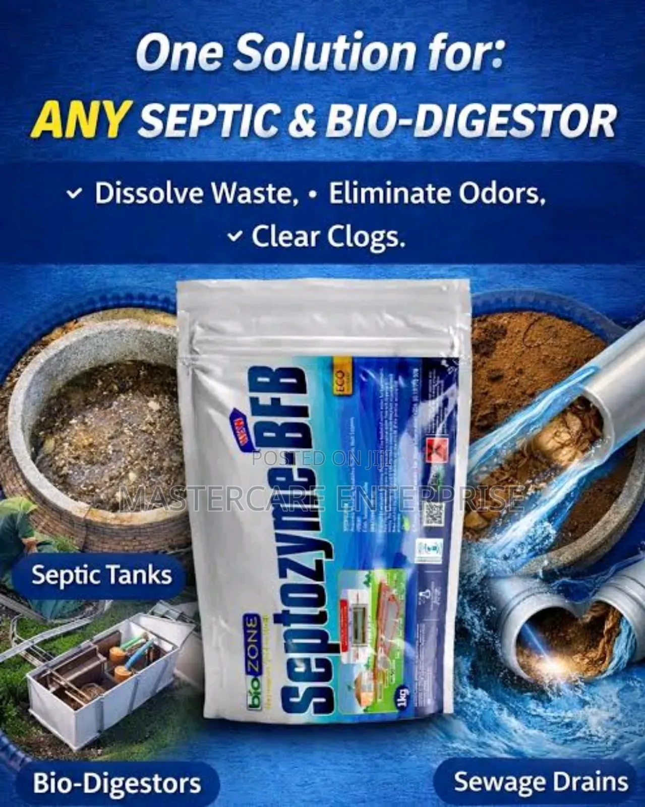 BFB Septozyme Sewage Drain 100 G