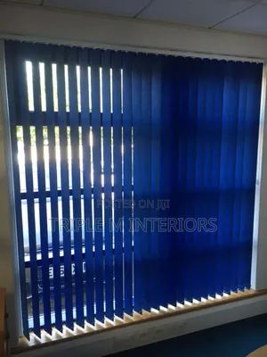 Classic Blue Vertical Window Blinds