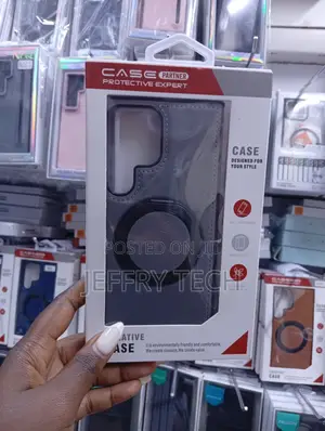 Magnetic Ring Kickstand Case Designed for Samsung Galaxy S26 Ultra.
