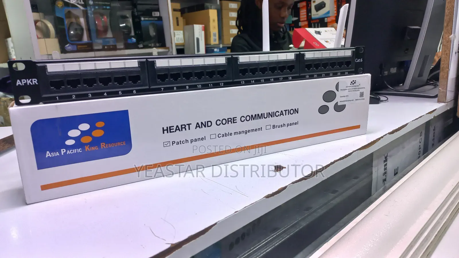 Apkr 24-Port Cat6 Utp Patch Panel.