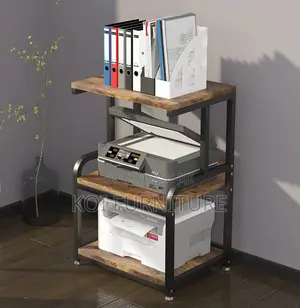 Office Desk; Three Shelves Printer Stand Desk