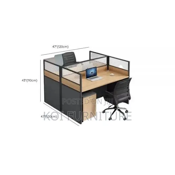 Office Workstations; 2 Persons Square Divived Side Way Workstations