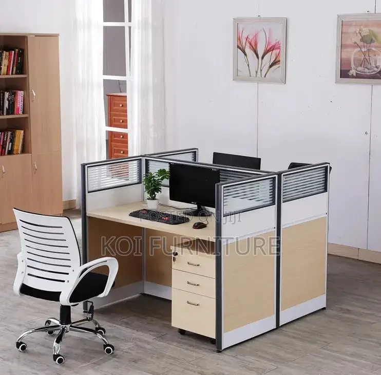 Office Workstations; 2 Persons Square Divived Side Way Workstations