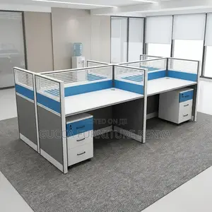 Office 4-Person Staff Partition Workstation