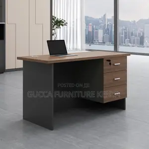 Clerical Customized Brown Study Desk With Drawers