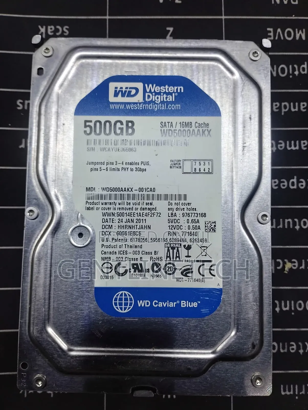 500gb Wd Internal Desktop HDD – Fast Durable Drive