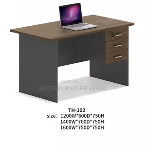 Clerical Customized Brown Study Desk With Drawers
