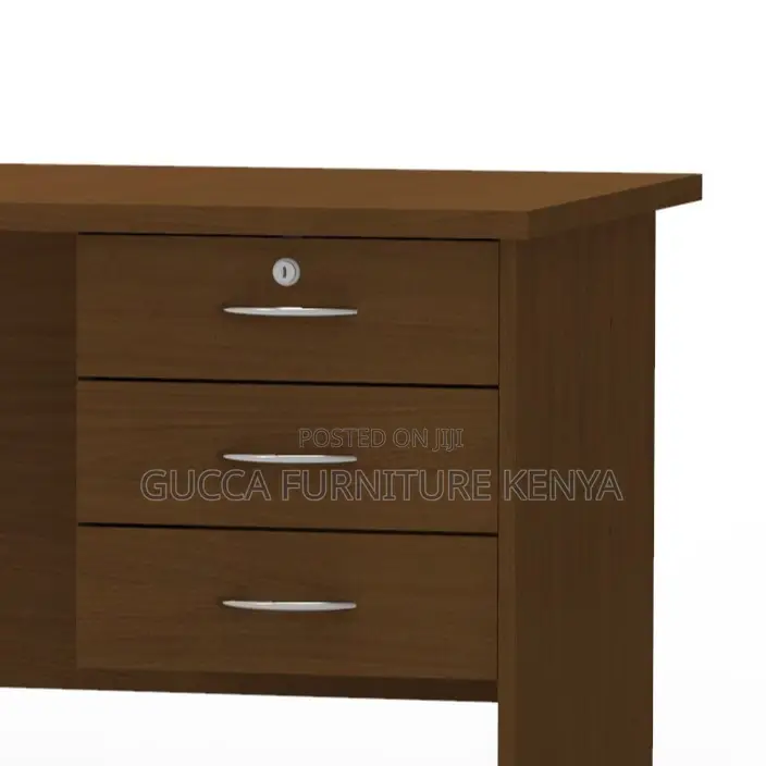 Clerical Customized Brown Study Desk With Drawers