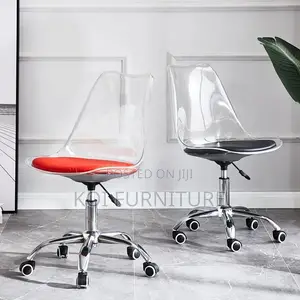 Dining Chairs; Swvel Clear Dining Transparent Chair