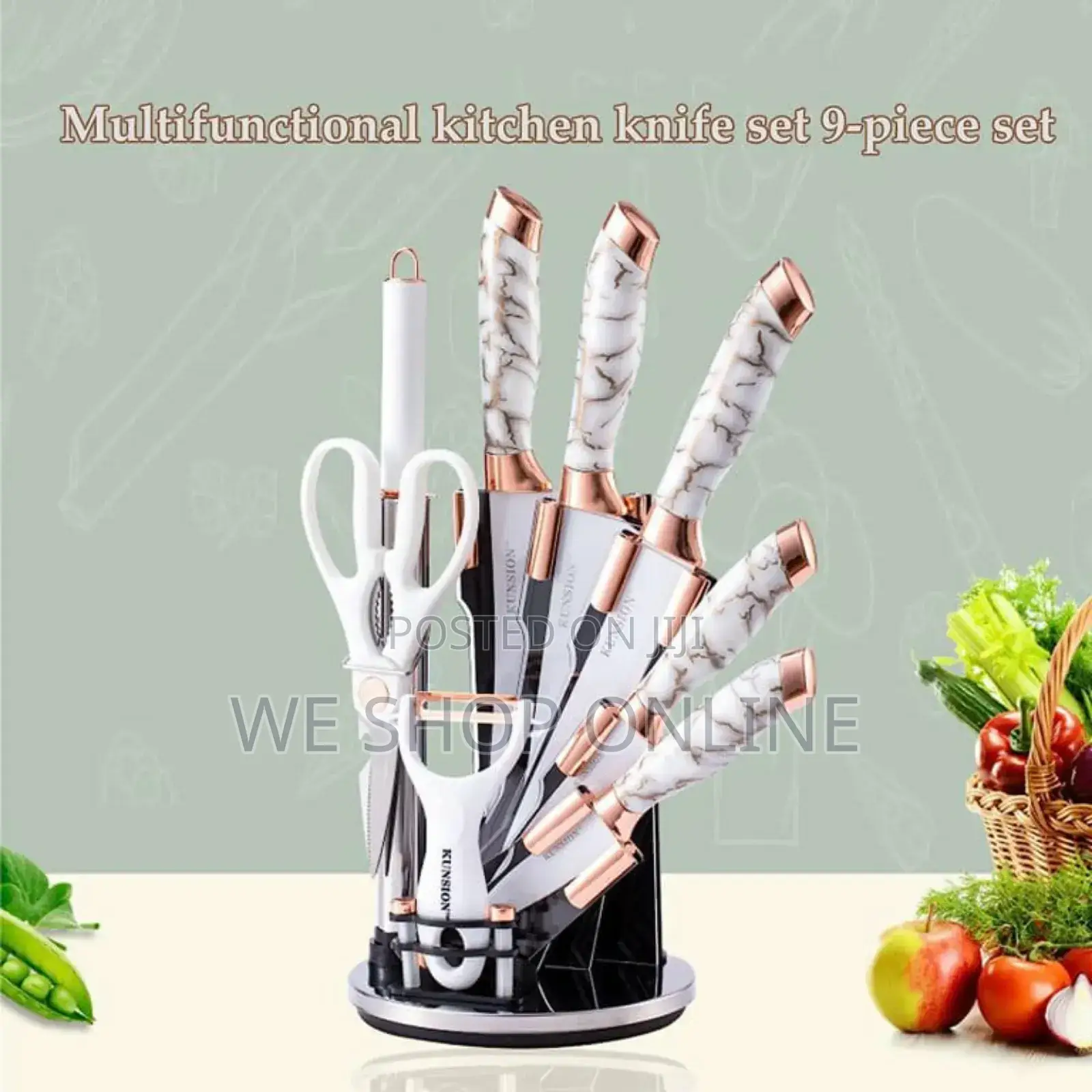 9pcs Acrylic Knife Set